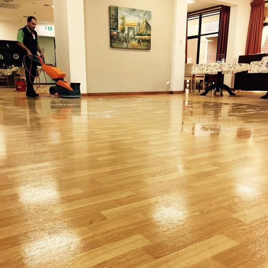 Professionally maintained commercial flooring
